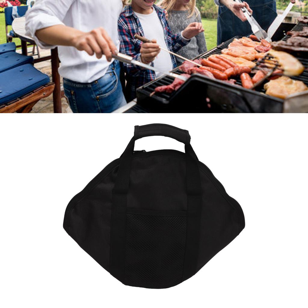 Pfannentasche Hülle Oxford Grillplatte Tragbar Outdoor BBQ Werkzeug Strand Picknick Zubehör Groß