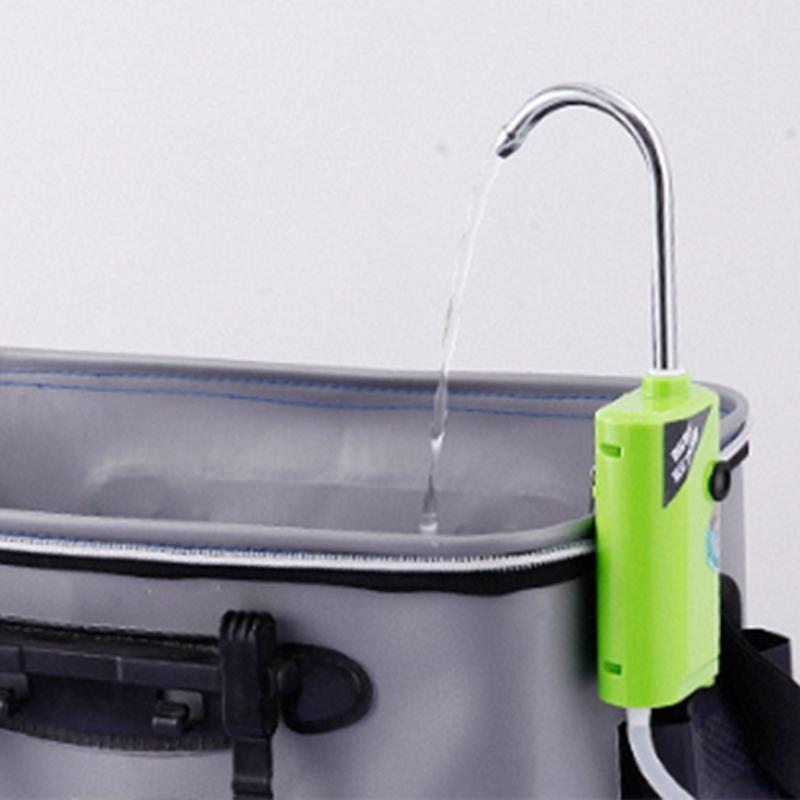 Water Oxygen Pump with LED Light 2600mAh Fish Aerator Pump Hand Washing Tool Fishing Gear Auto Induction Fishing Tap