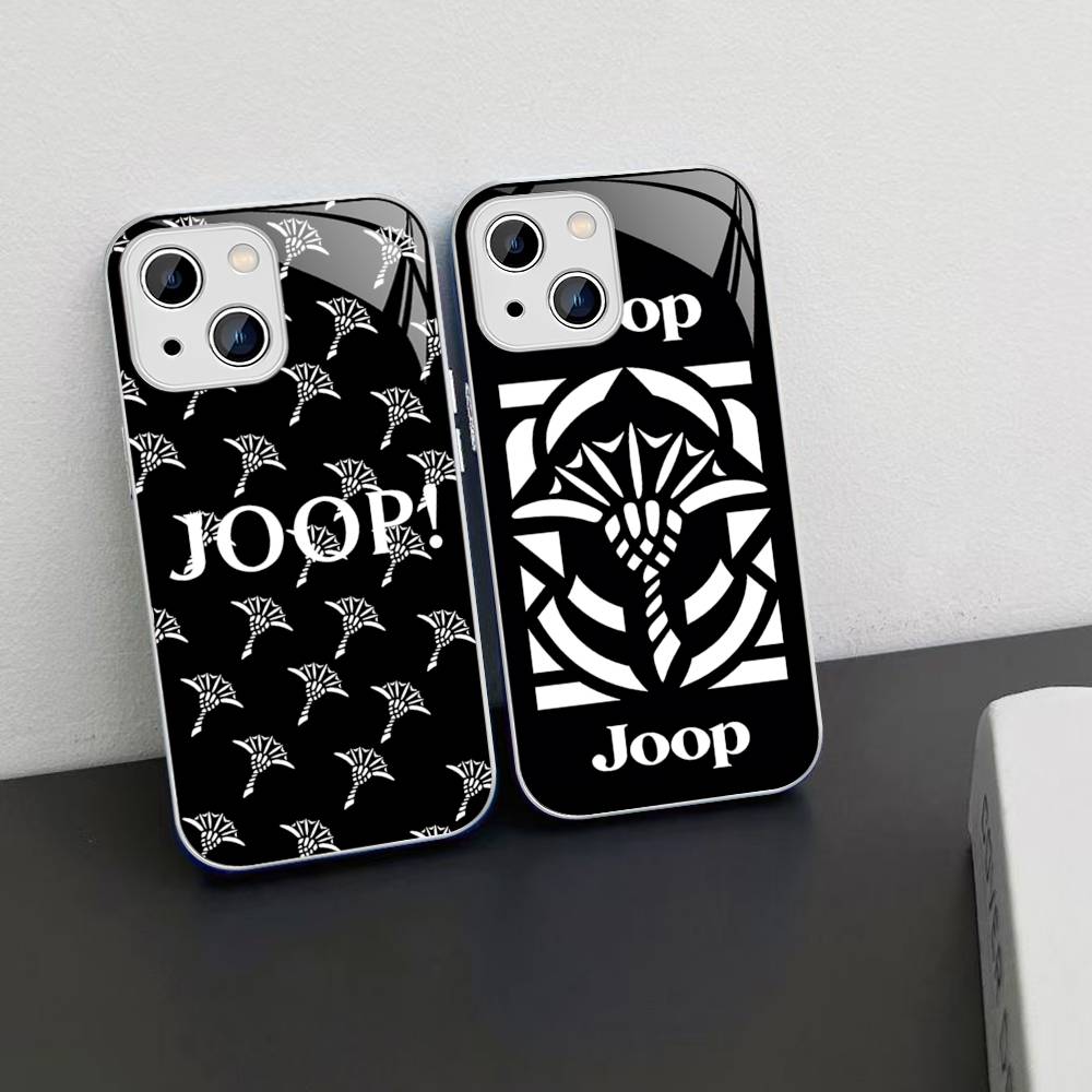 Famous Printed J-JoopS Logo Tempered Glass For Iphone 14 13 12 11 Pro Mini XS MAX 14Plus X XS XR Fundas