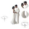 Wedding Cake Topper Bride Groom Figurine Simulation Keepsake Modern Ornament Decorative for