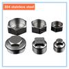 Nerezová ocel 304 Potrubní tvarovka Mužský-Ženský závit Převodní spojka 1/4"  3/4"  1" Palcový závit Vnitřní závit 4" Zátka trubky