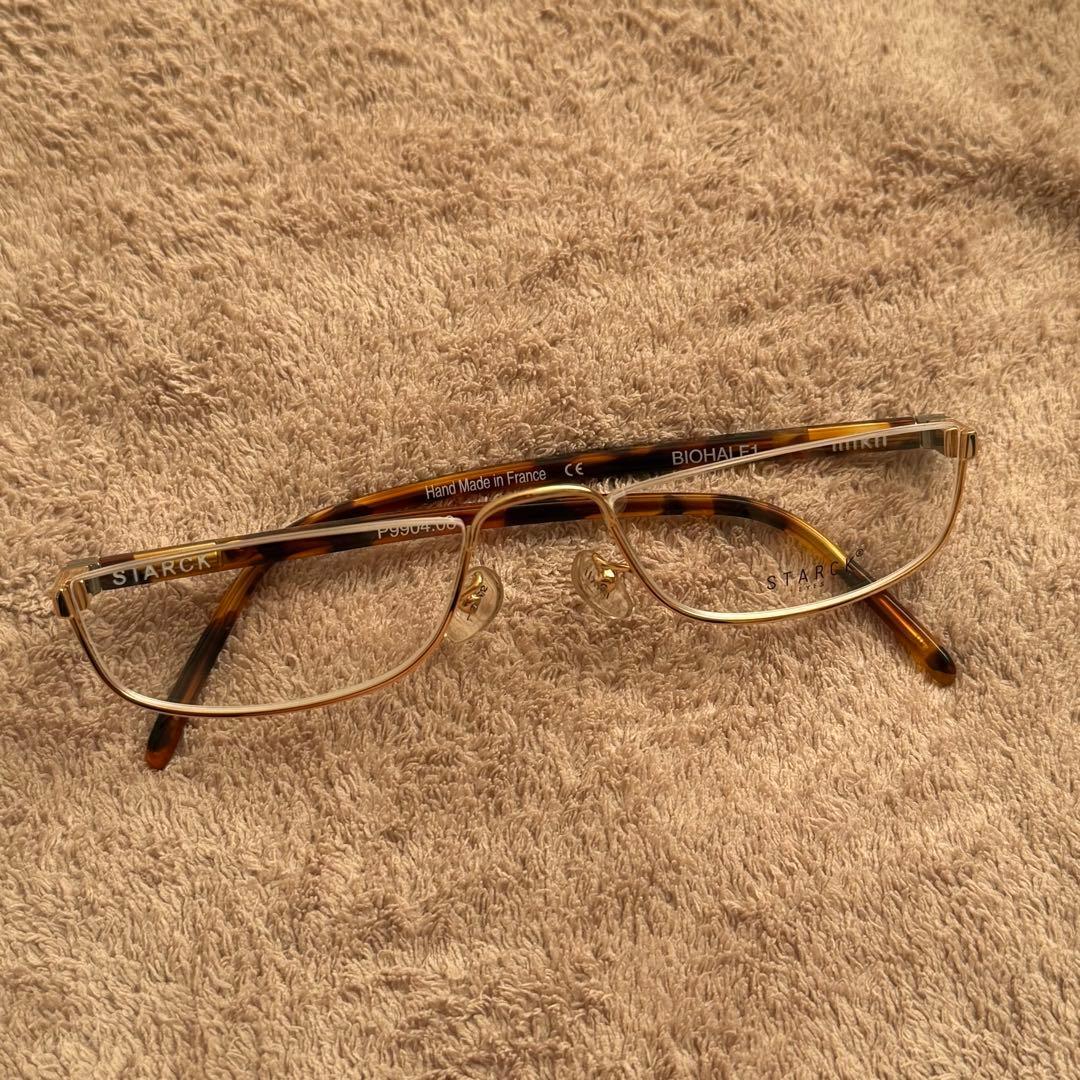 Used [New and unused] alain mikli STARCK EYES brown glasses