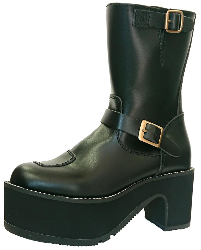 Motorcycle Boots Eagle Ultra Thick Sole OD50 Black [Wild Wing]