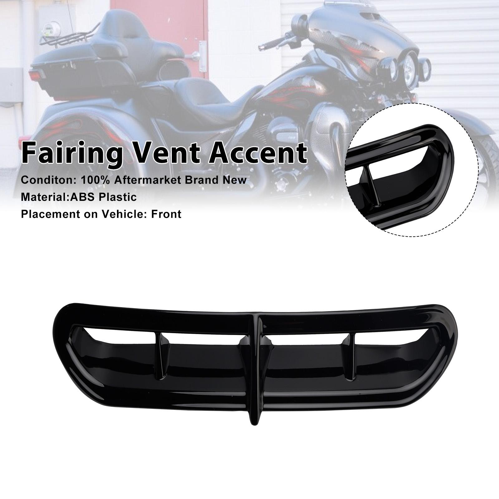 

Fairing Vent Accent For Touring Electra Street Trike Glide Ultra 2014-2022 Black