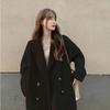 Verdickter Wollmantel Mittel und Lang Wollmantel Damen Herbst und Winter