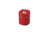 Tatsumiya Cherry Blossom Viewing Rabbit Tea H10 56905 Caddy, Vermilion, Size Approx. 8