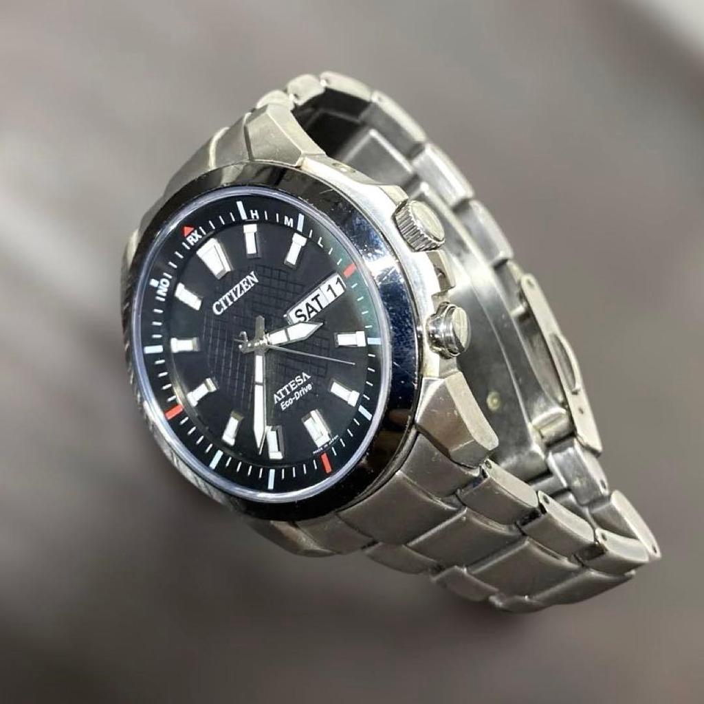 Used [Working Product] CITIZEN/Citizen Atessa H110 Radio Solar Titanium