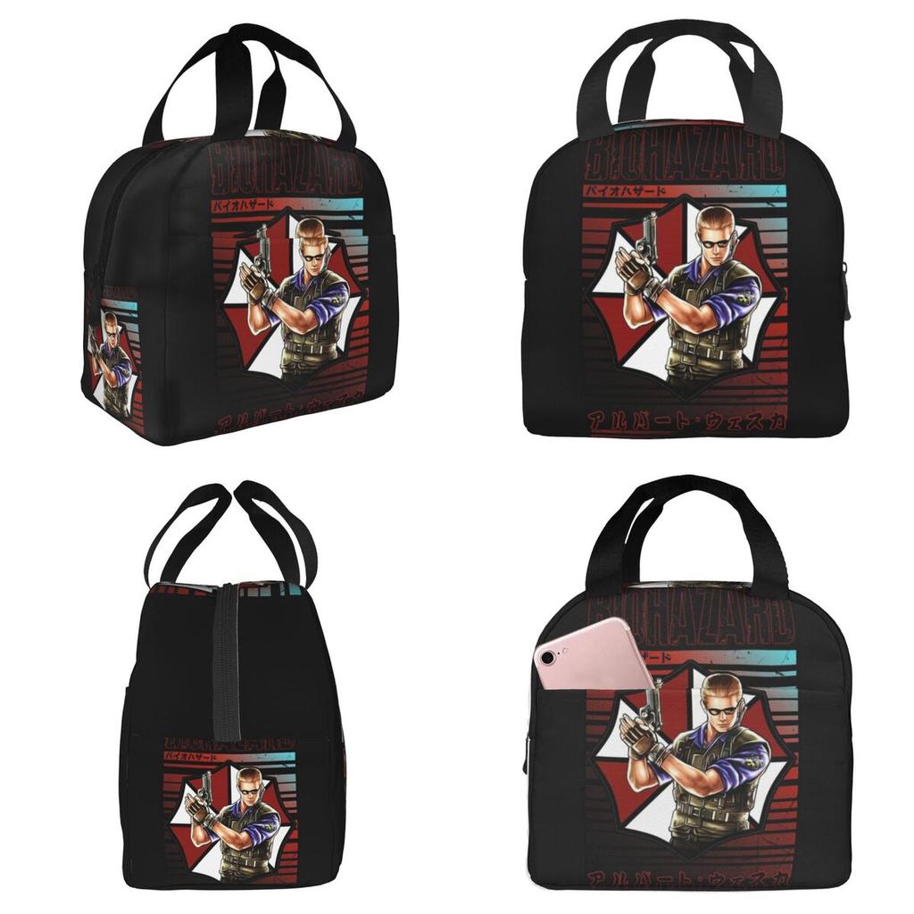 Albert Wesker Insulated Lunch Bag for Women Office Cooler Thermal Food Box Tote Portable Lunch Boxes Container