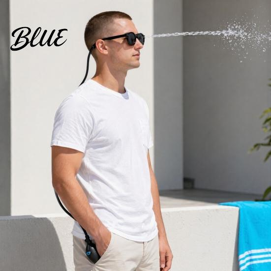 Daily Wear Prank Sunglasses Water Glasses Novelty Squirting Sunglasses Round Spray with Hidden Spray Fun Toy for Parties Funny Disguise