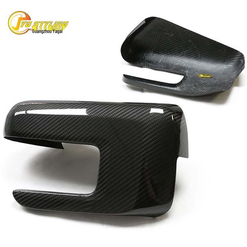 

Popular Dry Carbon Fiber Rearview Mirror Cover for Ford Raptor F-150, Stick-On Type Glossy
