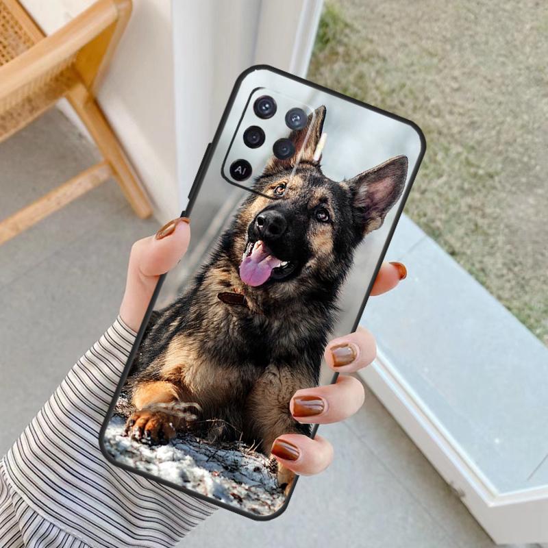 German Shepherd Dog Case For Oppo A76 A16 A96 A17 A18 A60 A80 A40 A38 A58 A78 A98 A94 A74 A54 A15 A57 A77 A5 Pro