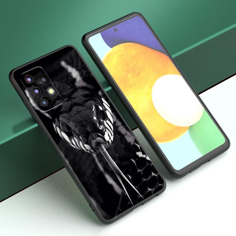 

Чехол для телефона со змеей в виде животного для Samsung A13 A22 A24 A32 4G A23 A25 A34 A35 A52S A53 A54 A55 A73 5G A12 A14 A15 A31 A33 A50 A51 A72 Samsung A22 4G