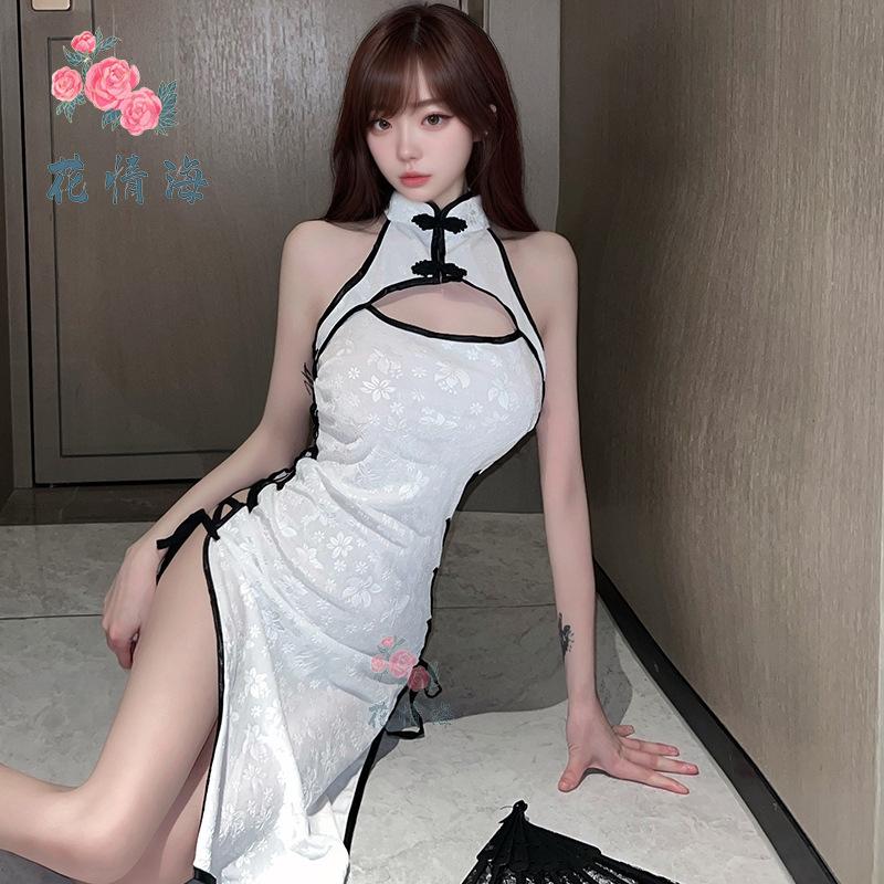 Sexy Lingerie Sexy Hollow Chest Side High Split Strap Seduction Passion