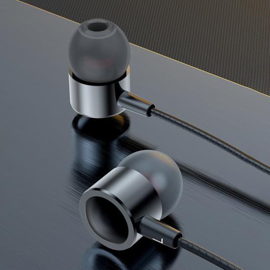 Wired Earbud Wire Control Plug Play Noise Reduction Stereo Surround Music Playing Straight Jack 3.5mm/Type-C Heavy Bass Wired Earphone for Home