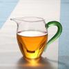 Colorful Handle Glass Fairness Cup