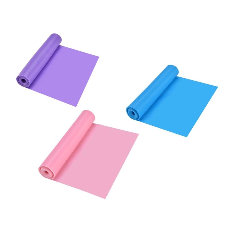 3Pcs Fitness Resistance Bands Yoga Workout Pull Rope Stretch Resistance Exercise Fitness Band for Stretching Enduring