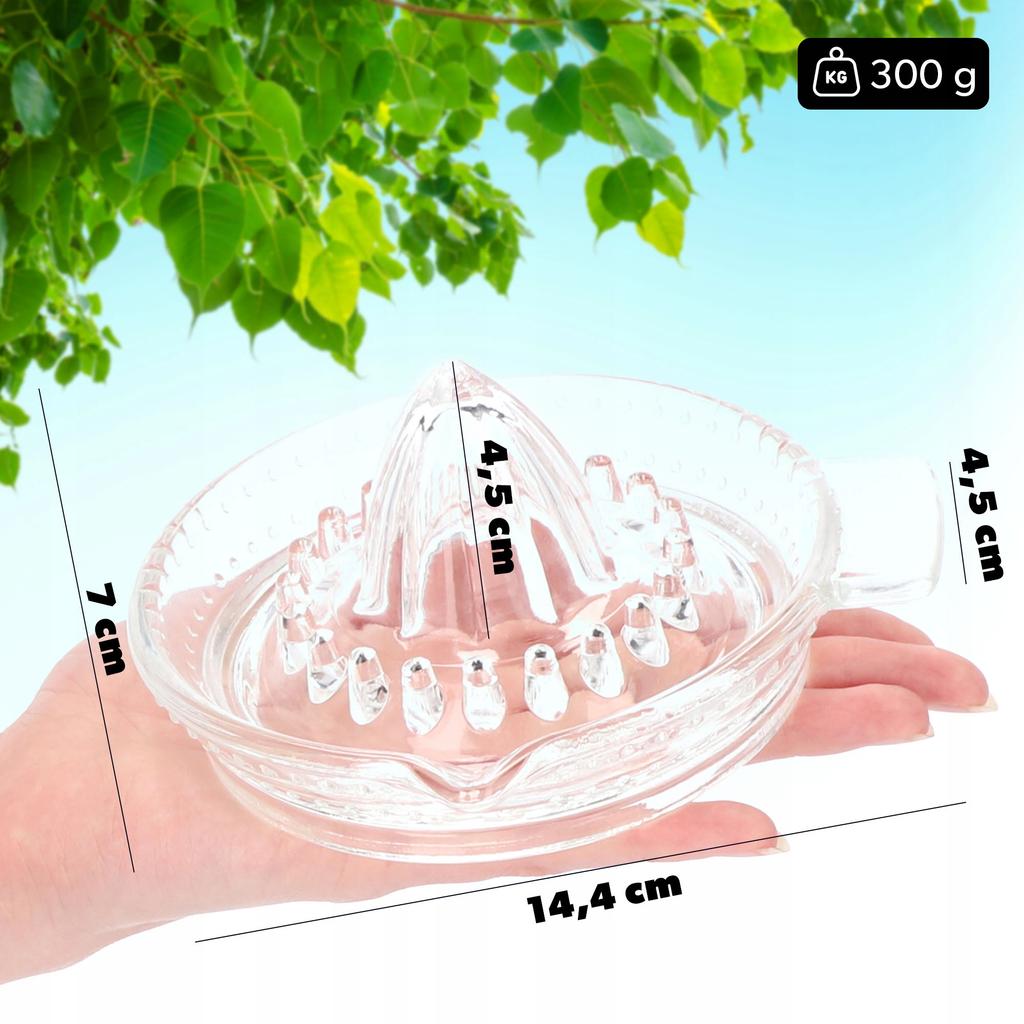 KADAX Citrus Juicer Lemon Fruit Juice Press Glass Manual