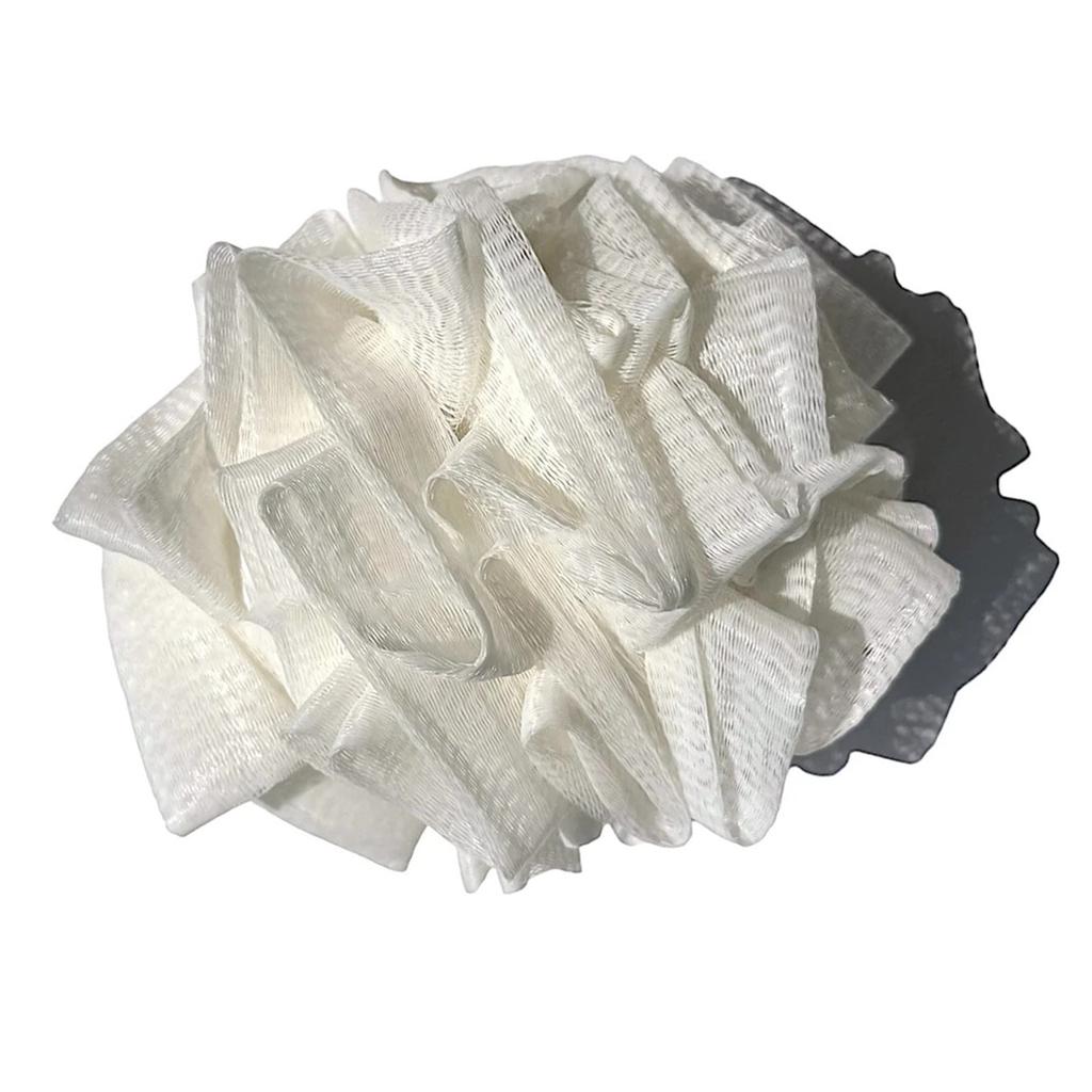 Bath Loofah Sponge 2 In 1 Portable Face Washing Shower Loofahs Mesh Pouf for Home