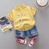 Tenue d'été à manches courtes pour petit garçon: Ensemble deux pièces mignon et beau