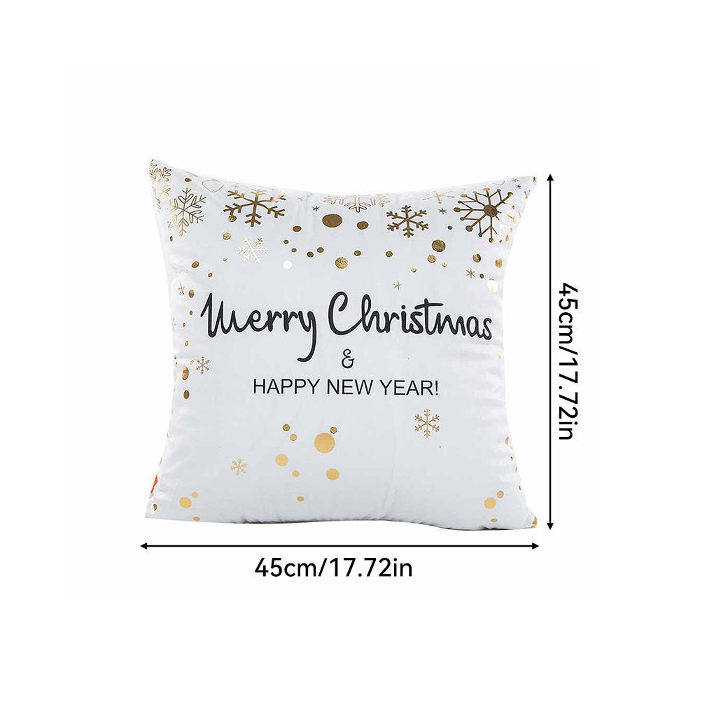 Christmas Letter Pillow Case Car Sofa Bed Cushion Cover Pillowcase Home Decor