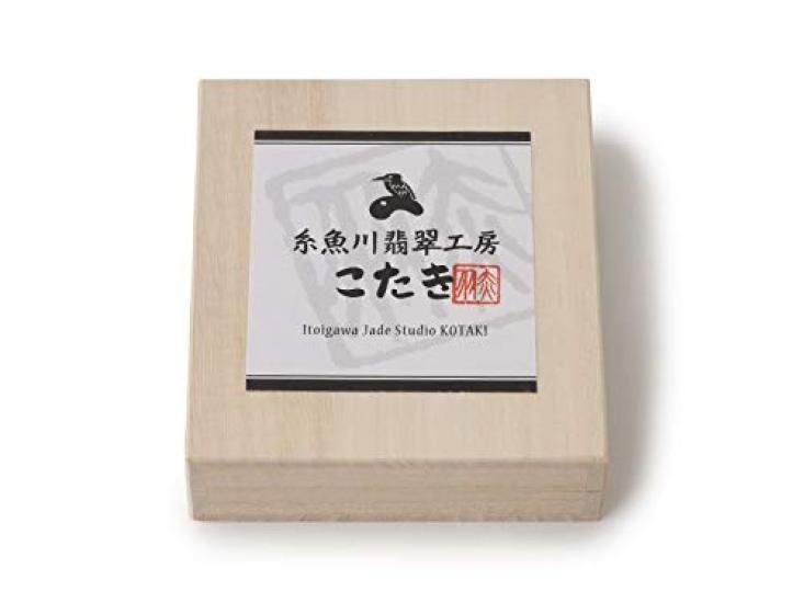 16cm Itoigawa Natural Jadeite Pale Japanese National Jomon Power Stone Jadeite Workshop Special Paulownia Wood Quality Certificate ABR0897 (8mm beads,