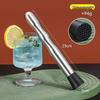 Stainless Steel Ice Crusher & Cocktail Muddler - Plastic Milk Tea & Lemon Hammer Bar Tool