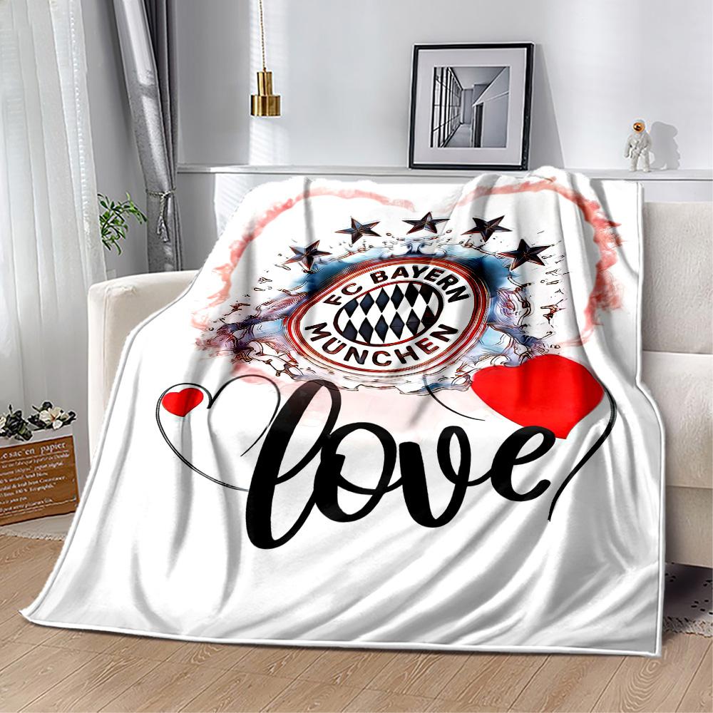Bayern Munich Blanket Soft Warm Cozy Great for Bed Couch Office Chair for All Seasons Stylish Decor Best Holiday Gift for Friends Family
