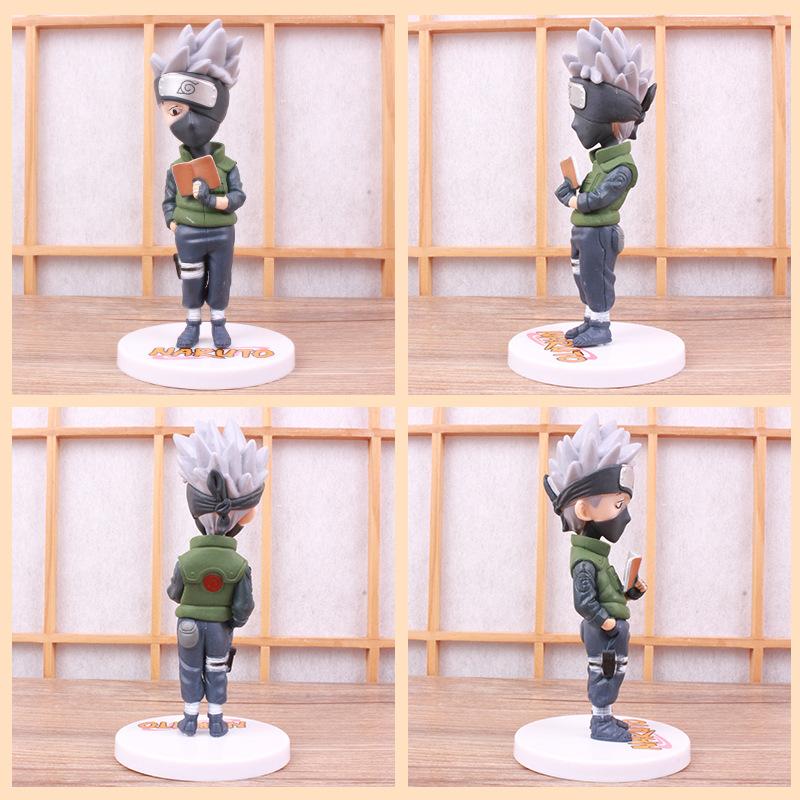 6pcs/set 12cm Anime Naruto Shippuden Hinata Sasuke Itachi Kakashi Gaara anime figure Q Version PVC Figures Toys Dolls Kid Beautiful Gift