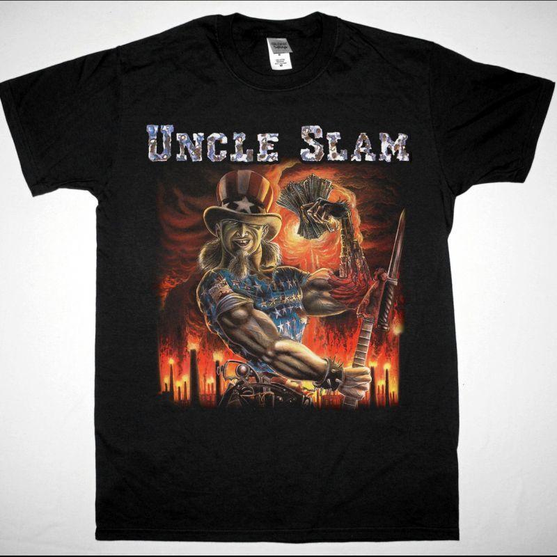 UNCLE SLAM SAY UNCLE 1988 NEW BLACK T-SHIRT Unisex T-Shirt XXXXL