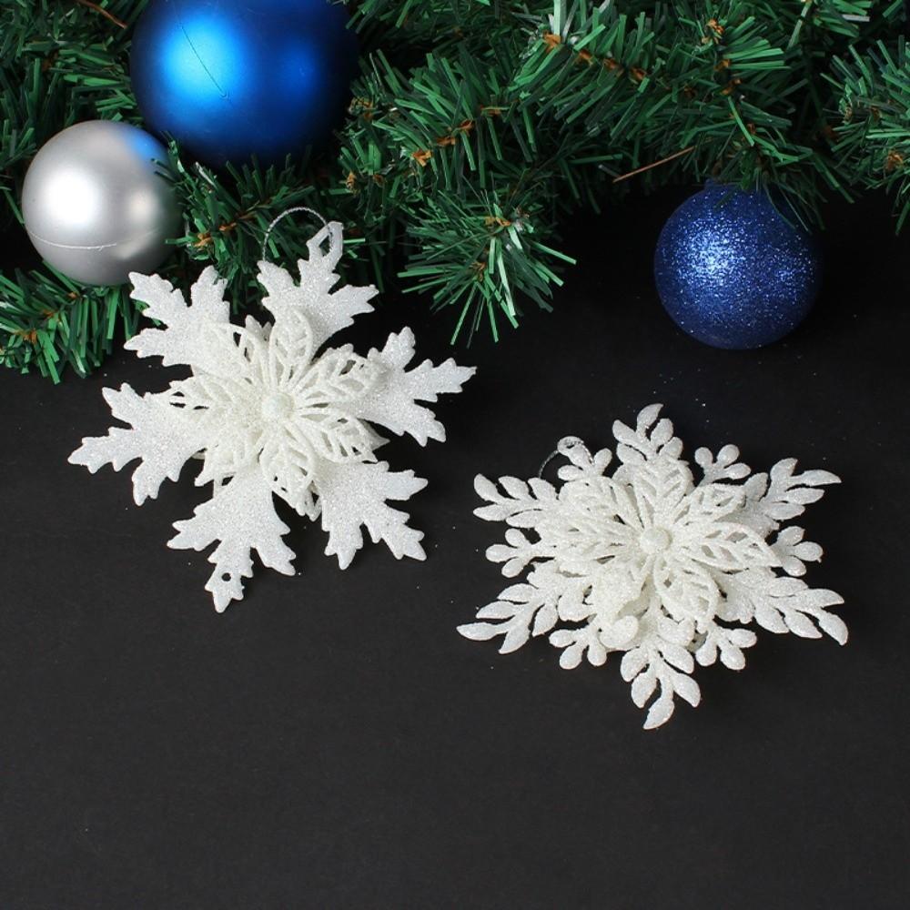 New Ice White Christmas Snowflake Pendant DIY Acrylic 3D Snowflake Decoration Snowflake Tree Decoration Home Decoration