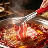 Stainless Steel Serving Tongs Heavy-Duty Food Tongs with Grip 3-Line Slotted Head Cooking Tong for BBQ Buffet Kitchen