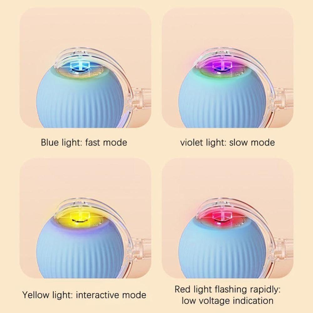 Automatic Smart Cat Fast Rolling Imitate Mouse Tail Electric Cat Ball Toy Rechargeable Indoor Playing Kitten Teaser Game Toy