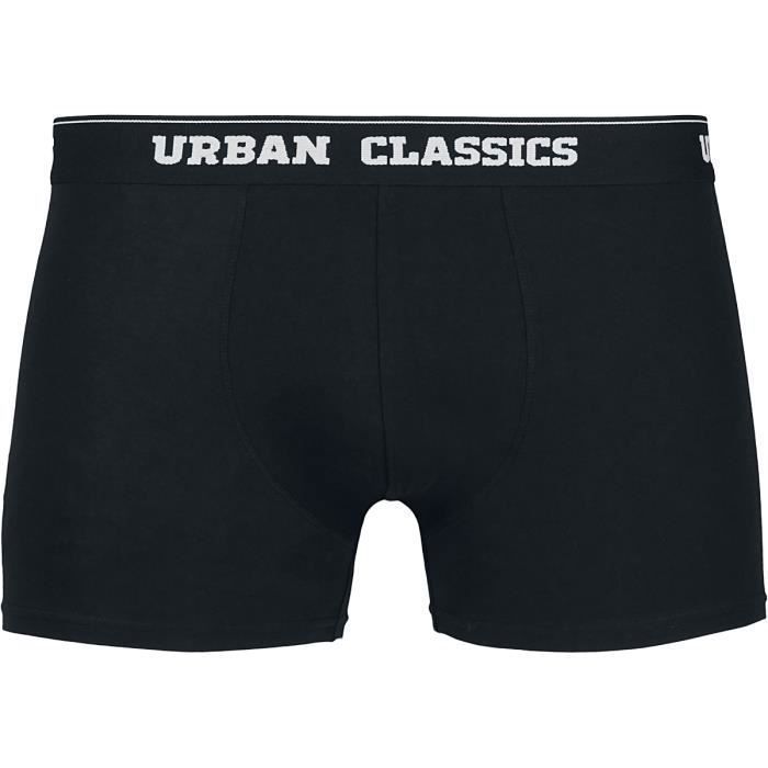 Men's Boxers - URBAN CLASSICS - Pack of 3 - Black/Camouflage - Cotton - Elastane