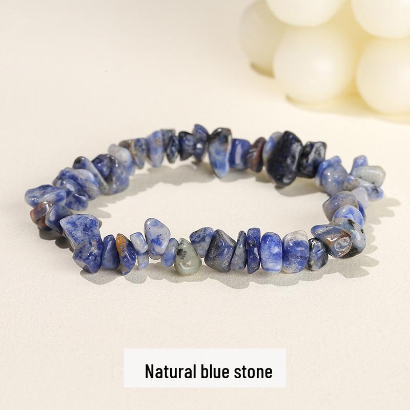 Jingdong Seven-Color Agate Chip Elastic Bracelet