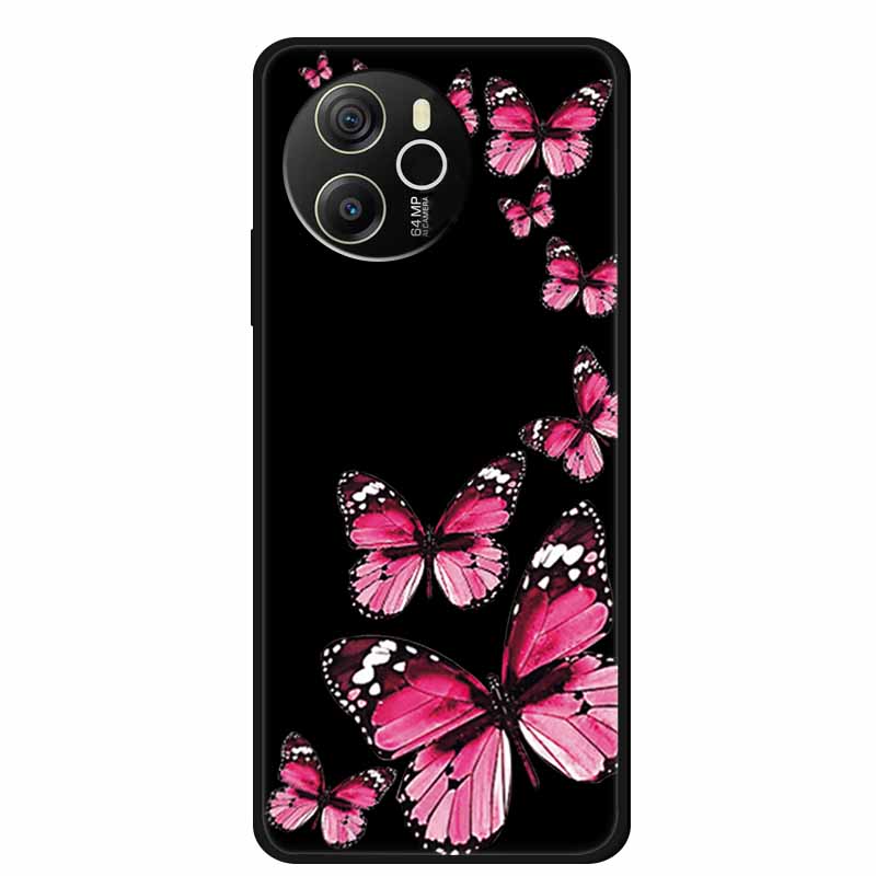 Coque For Blackview Shark 8 Case Cute Cartoon Black Silicone Soft Phone Cases For Blackview Shark 8 Back Cover Case Shark8 Funda