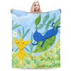 Funny Pikmin Game Plush Blanket Students Flannel Bedding Throws For Home Decor Super Warm Custom Quality Bedspread Gift Idea