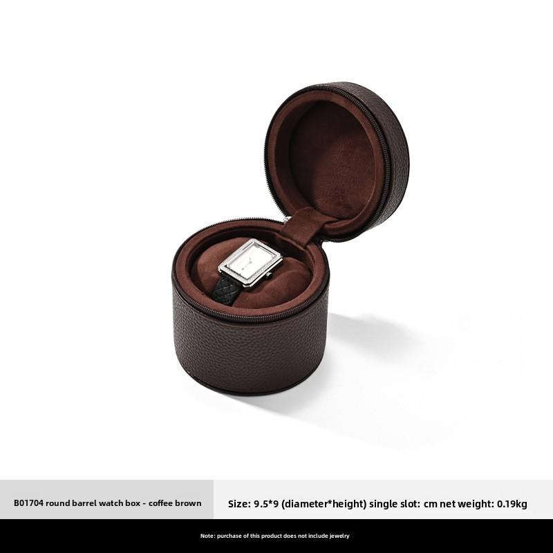Luxury PU Leather Watch Box, High Grade Wristwatch Gift Box, Portable Travel Watch Storage Organizer Case