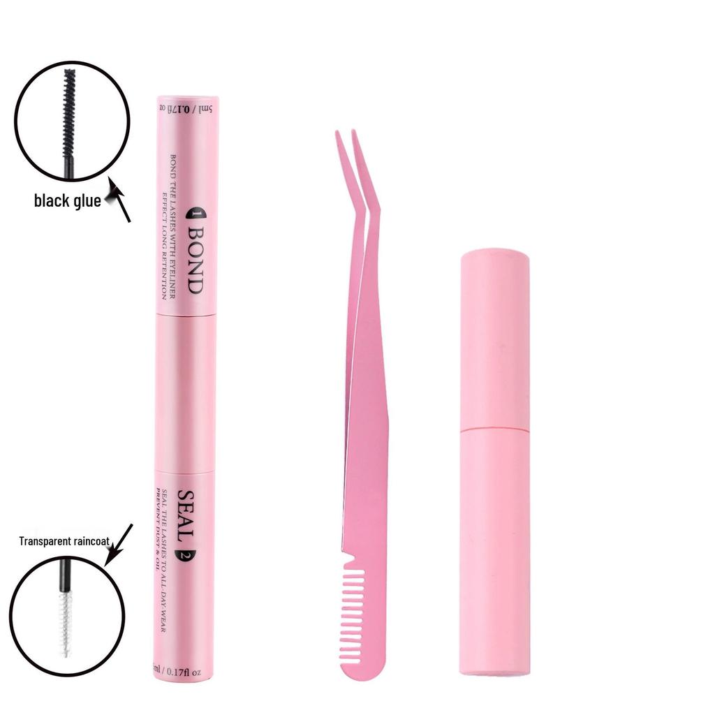 Segmented Single Cluster False Eyelashes with Double-Headed Glue: Long-Lasting, Quick-Drying, Non-Irritating for Eyelash Extension