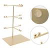 Espositore Metallico a 3 Livelli per Occhiali Organizer per Occhiali da Sole Vetrina per Occhiali per Negozi al Dettaglio Collezione Personale