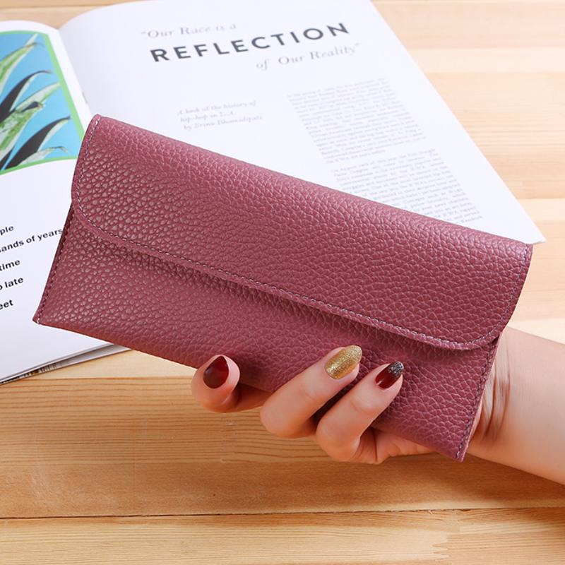 

Портативные сумки для телефона, прямоугольная сумка для телефона из искусственной кожи, подарки на день рождения, держатель для карт, женские кошельки, портмоне, кошельки темно-розовый