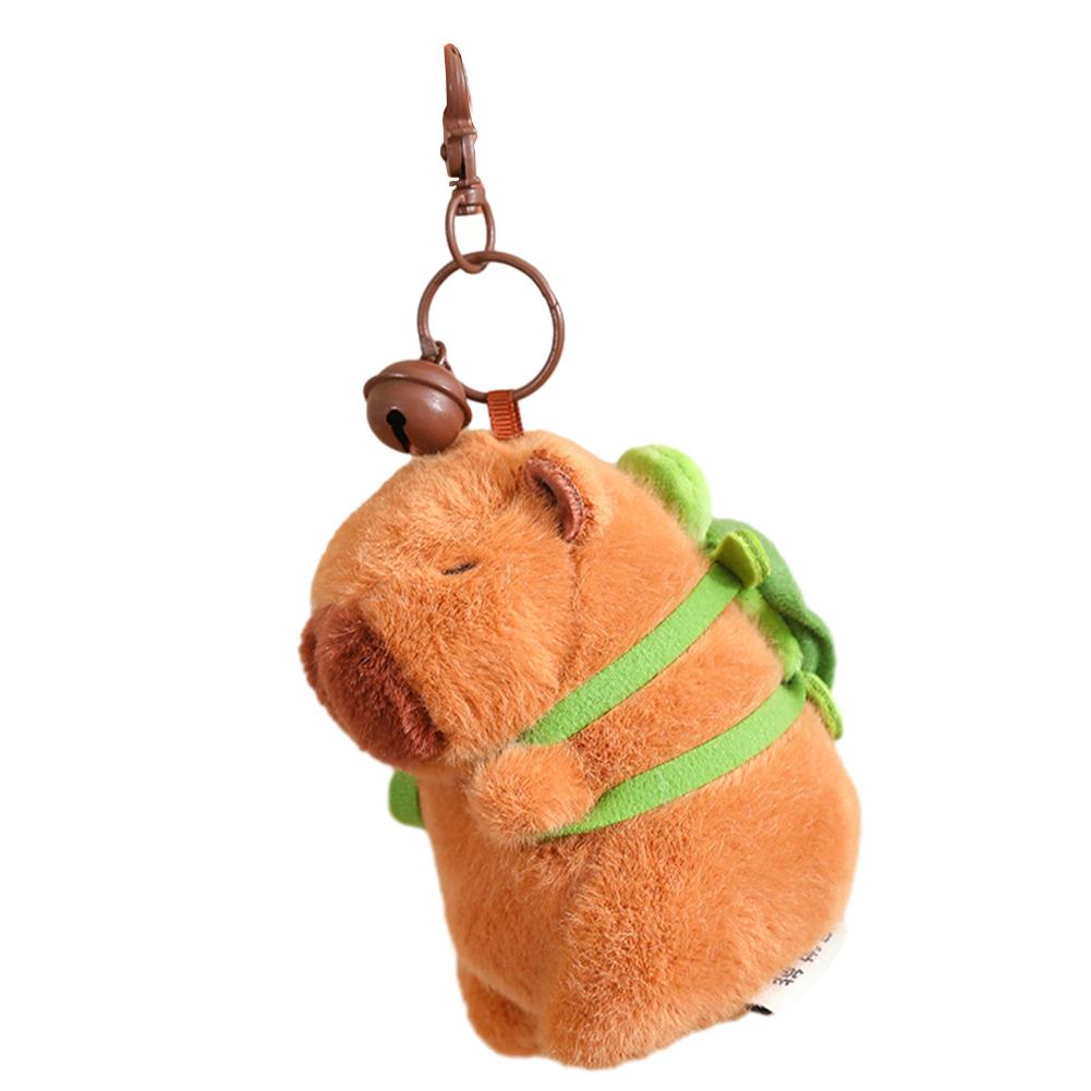 2 Llaveros De Peluche Capybara – Set De Animales Realistas Con Sombrero De Fresa Y Bolsa De Tortuga, Regalo Original