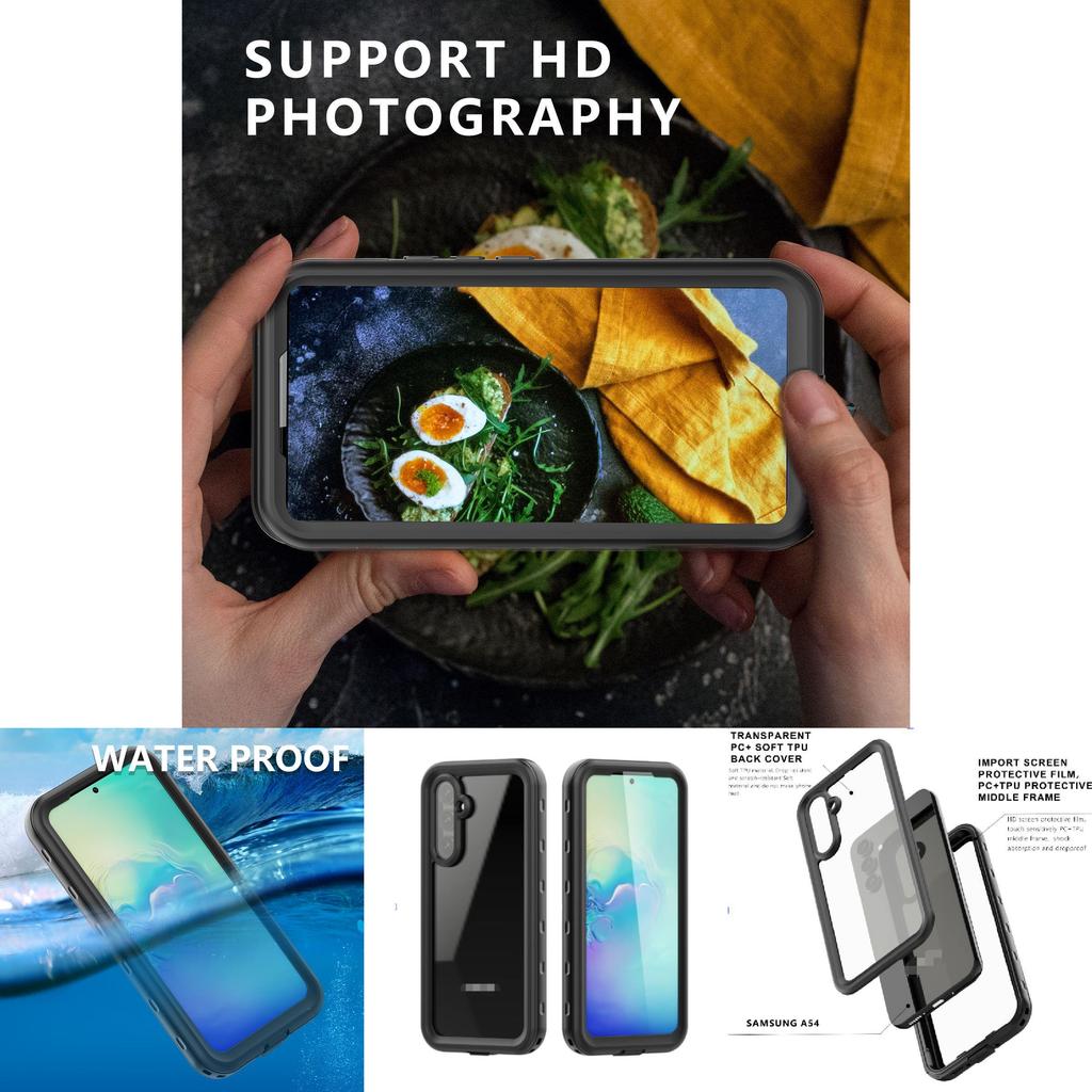 For Samsung Galaxy A54 5g Waterproof Phone Cover With Antishock Durable Material For Active Lifestyle