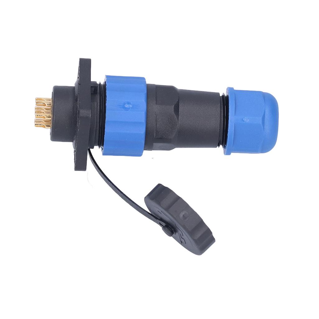 Waterproof Plug Socket Square Aviation Power Connector Butt Terminal Adapter AC 380V SP207 Pin