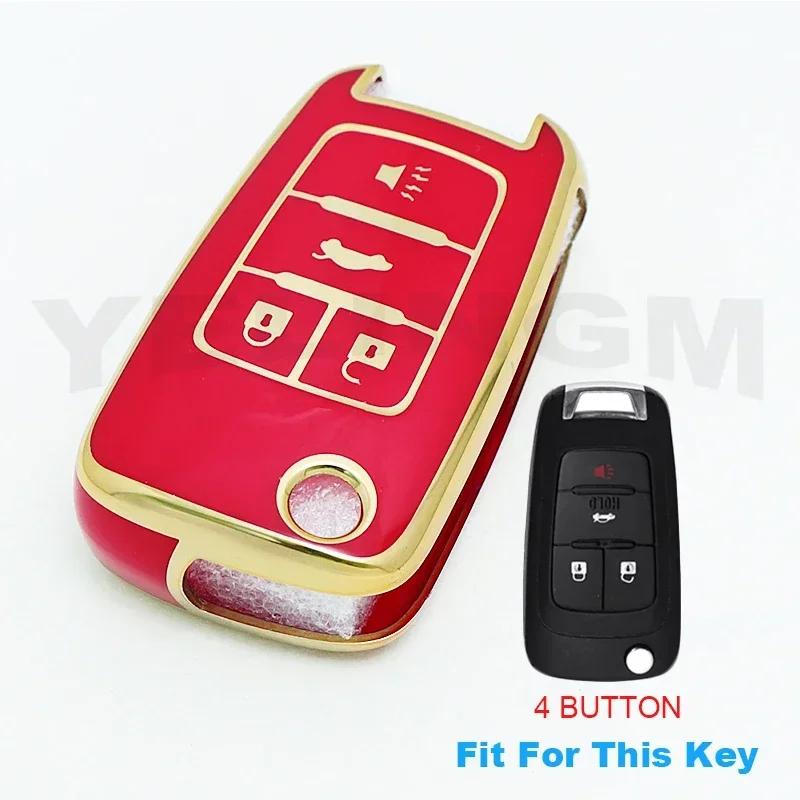 Husă TPU Smart Key Pentru Cheie Auto Chevrolet Fob pentru Chevrolet Chevy Cruze Malibu Camaro Aveo Equinox Impala Sonic 2 3 4 5 Butoane