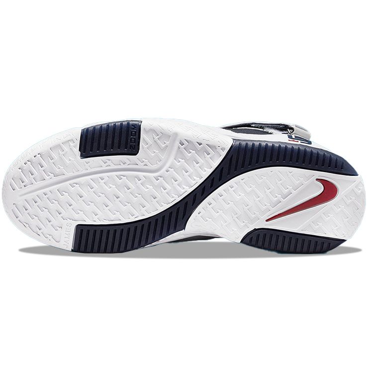 Nike Zoom LeBron 2 Retro USA 2022 Scarpe da Ginnastica da Uomo Bianco Blu Notte Scarlatto DR0826-100