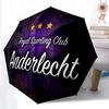 Royal Sporting Club Anderlecht pattern, automatic folding umbrella, portable and foldable design, 8 ribs, a Christmas or birthday gift.