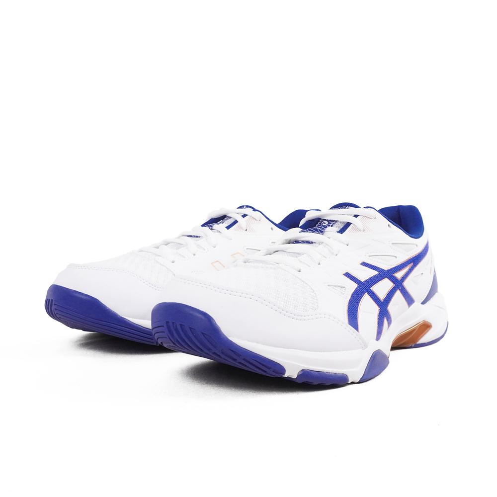 Asics Gel Rocket 11 2E Wide White Monaco Blue Unisex Sneakers 1073A077-100
