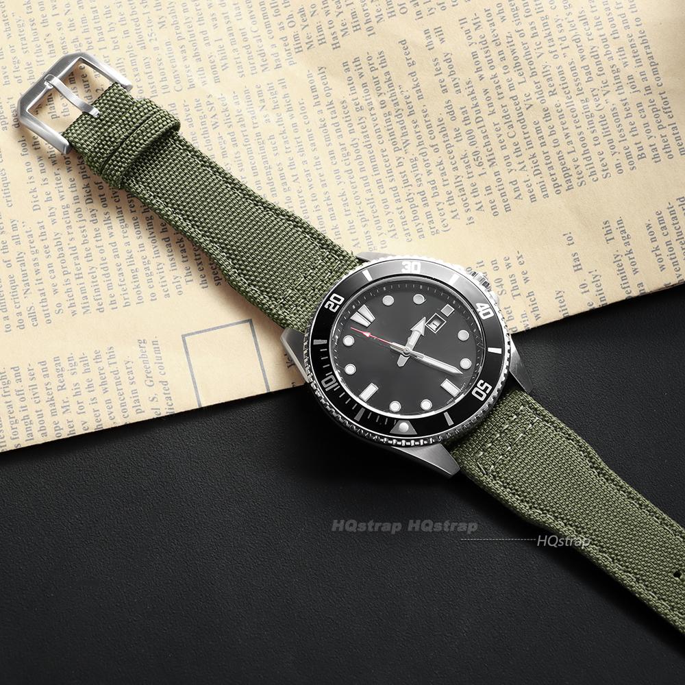 Nylonové plátenné remienok na hodinky pre IWC Pilot 20 mm 21 mm 22 mm pre vojenské plátenné remienky Univerzálny náhradný športový náramok