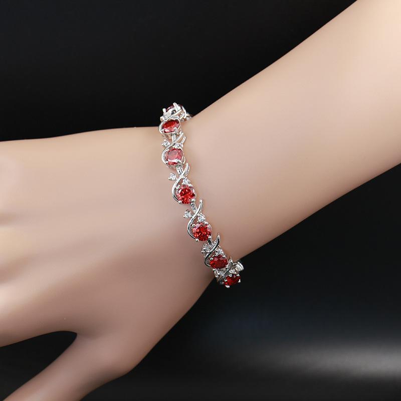 Šviežių slyvų žiedų cirkonio apyrankė moterims Kūrybinga cirkonio universali apyrankė Daugiaspalvė