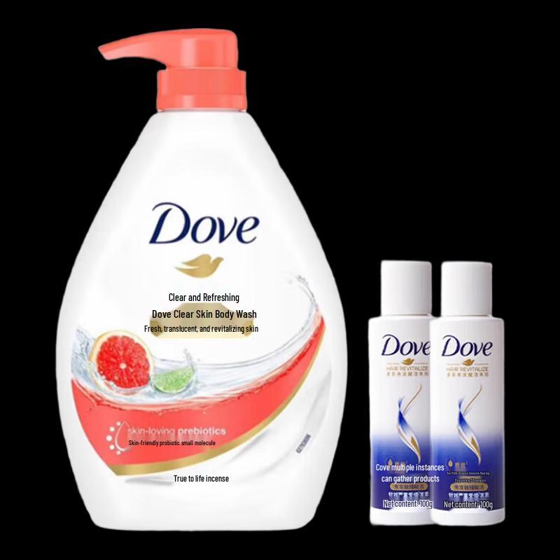 

Dove Clear & Refreshing Body Wash & Shampoo Gift Set